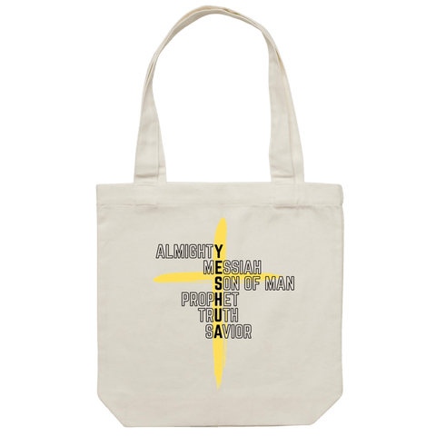 Chirstian-Canvas Tote Bag-Yeshua-Studio Salt & Light