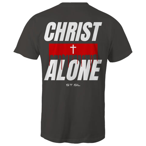 Chirstian-Men's T-Shirt-Christ Alone (Solus Christus)-Studio Salt & Light