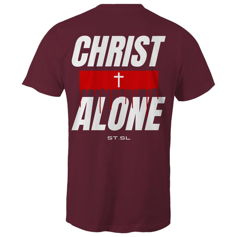 Chirstian-Men's T-Shirt-Christ Alone (Solus Christus)-Studio Salt & Light