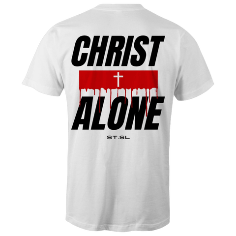 Chirstian-Men's T-Shirt-Christ Alone (Solus Christus)-Studio Salt & Light