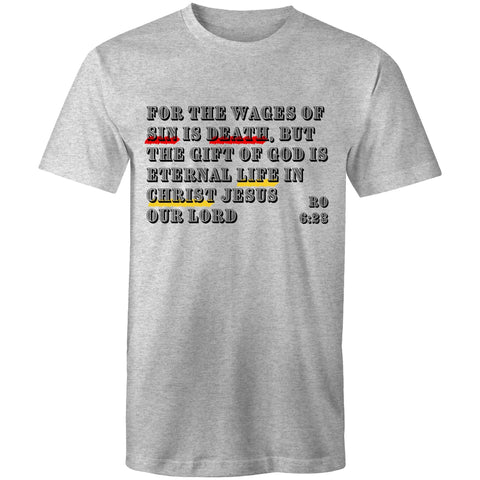 Chirstian-Men's T-Shirt-Wages of Sin-Studio Salt & Light