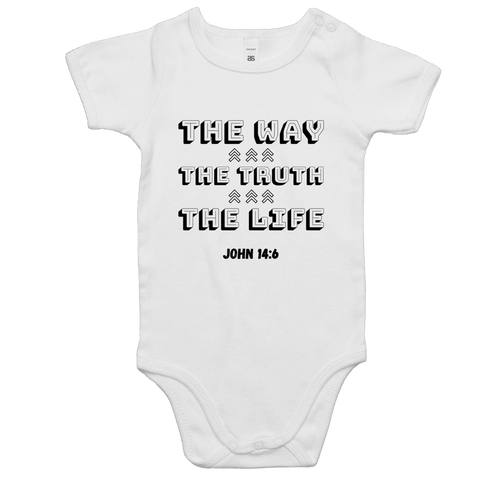 Chirstian-Infant Onesie-The Way The Truth The Life-Studio Salt & Light