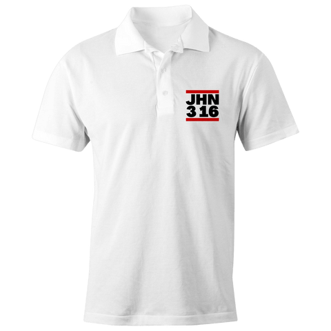 Chirstian-Men's Polo Shirt-John 3:16 (DMC Parody)-Studio Salt & Light