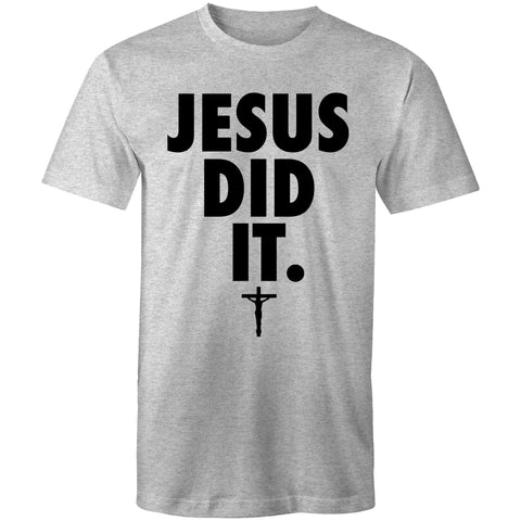 Chirstian-Men's T-Shirt-Jesus Did It (Nike Parody)-Studio Salt & Light