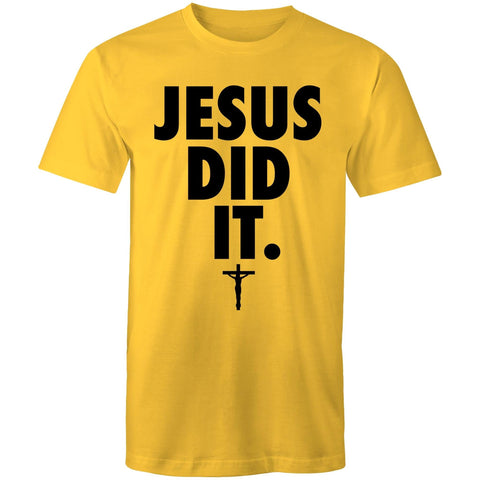 Chirstian-Men's T-Shirt-Jesus Did It (Nike Parody)-Studio Salt & Light