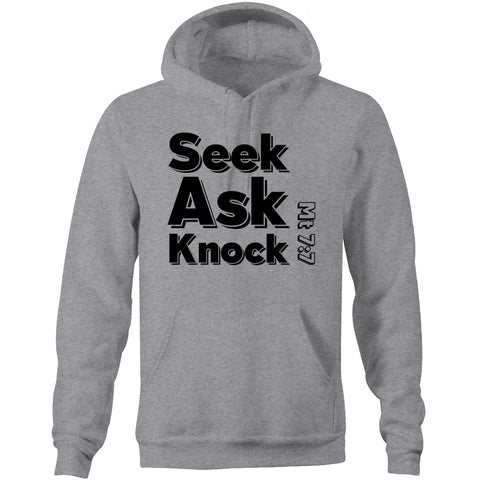 Chirstian-Unisex Hoodie-Ask Seek Knock (V3)-Studio Salt & Light