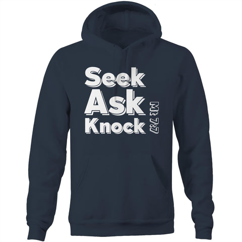 Chirstian-Unisex Hoodie-Ask Seek Knock (V3)-Studio Salt & Light