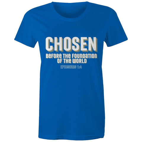 Chirstian-Women's T-Shirt-Chosen Before The Foundation of The World-Studio Salt & Light