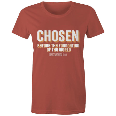 Chirstian-Women's T-Shirt-Chosen Before The Foundation of The World-Studio Salt & Light