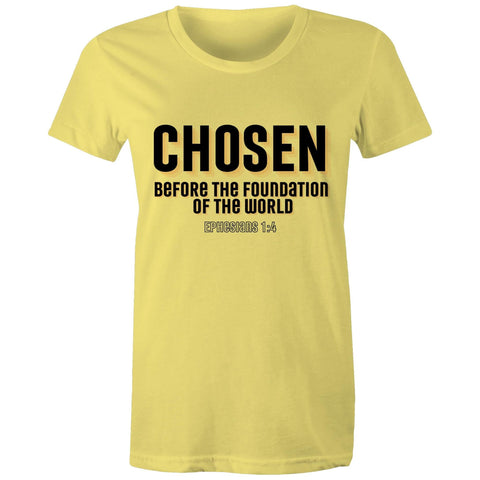 Chirstian-Women's T-Shirt-Chosen Before The Foundation of The World-Studio Salt & Light