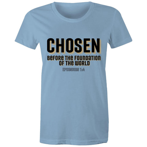 Chirstian-Women's T-Shirt-Chosen Before The Foundation of The World-Studio Salt & Light