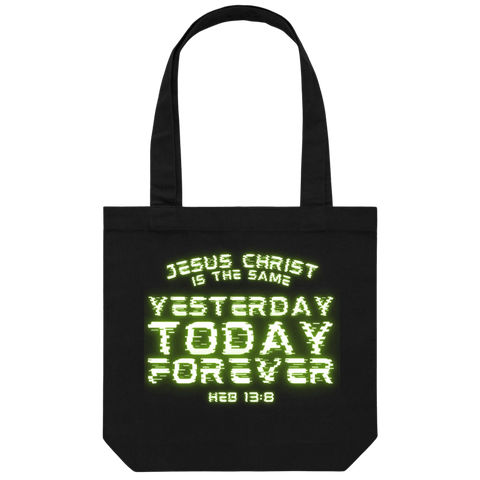 Chirstian-Canvas Tote Bag-Yesterday Today Forever-Studio Salt & Light