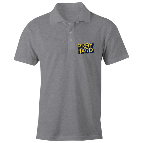 Chirstian-Men's Polo Shirt-Pray Hard-Studio Salt & Light