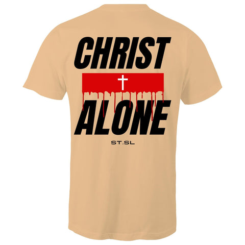 Chirstian-Men's T-Shirt-Christ Alone (Solus Christus)-Studio Salt & Light