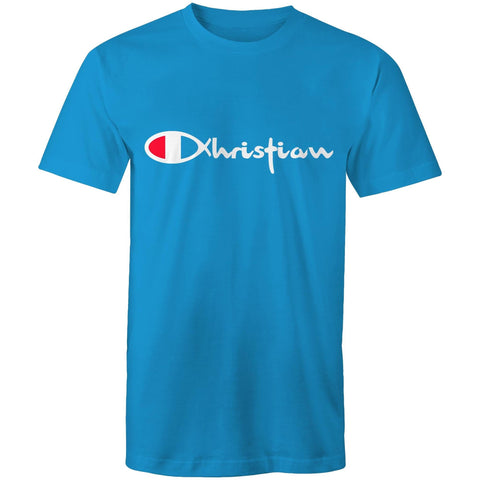 Chirstian-Men's T-Shirt-Christian (Champion Parody)-Studio Salt & Light