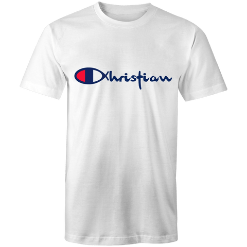 Chirstian-Men's T-Shirt-Christian (Champion Parody)-Studio Salt & Light