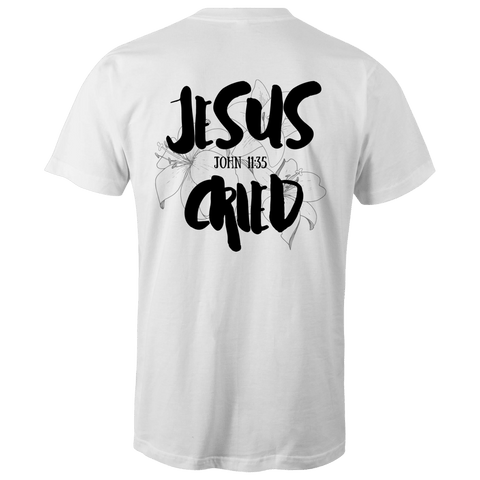 Chirstian-Men's T-Shirt-Jesus Cried-Studio Salt & Light