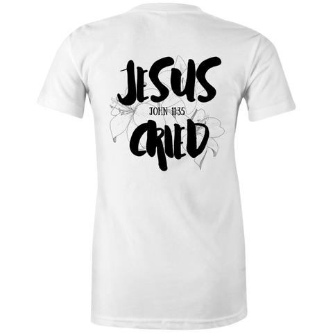 Chirstian-Women's T-Shirt-Jesus Cried-Studio Salt & Light