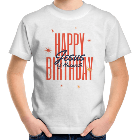 Chirstian-Kids T-Shirt-Happy Birthday Jesus-Studio Salt & Light