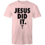 Chirstian-Men's T-Shirt-Jesus Did It (Nike Parody)-Studio Salt & Light