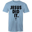 Chirstian-Men's T-Shirt-Jesus Did It (Nike Parody)-Studio Salt & Light