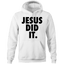 Chirstian-Unisex Hoodie-Jesus Did It (Nike Parody)-Studio Salt & Light