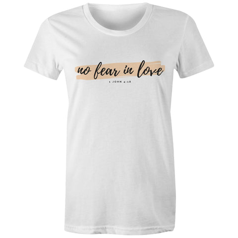 Chirstian-Women's T-Shirt-No Fear in Love-Studio Salt & Light